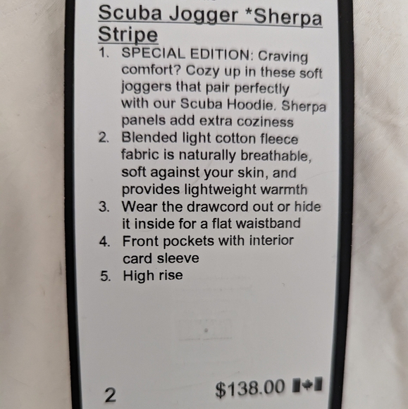 LULULEMON • SPECIAL EDITION Scuba Jogger Sherpa Stripe Heathered Core Light Grey - Picture 5 of 7